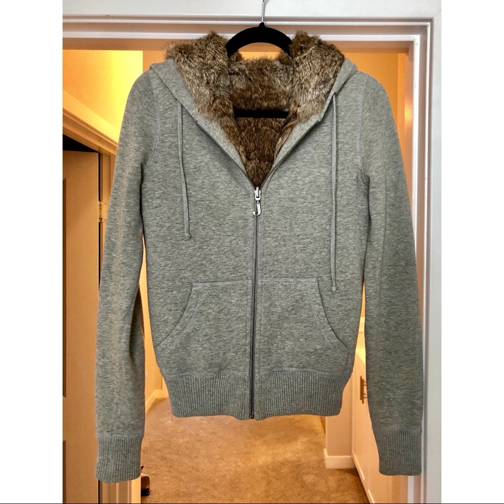 Juicy Couture rabbit fur hoodie